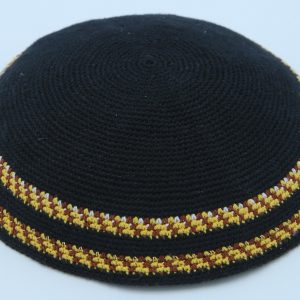 Hand Knitted Yarmulke Kippah Hat 15Cm5.9 Inc-kippaco-062a