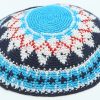 Hand Knitted Yarmulke, Knitted Kippah Hat 13 cm-5.10 Inc. KippaCo 002 hand knitted kippah, Fast shipping. US seller. Top quality kippah. 100% cotton, Bar Mitzvah kippah, Wedding Kippah. Best Kippah.