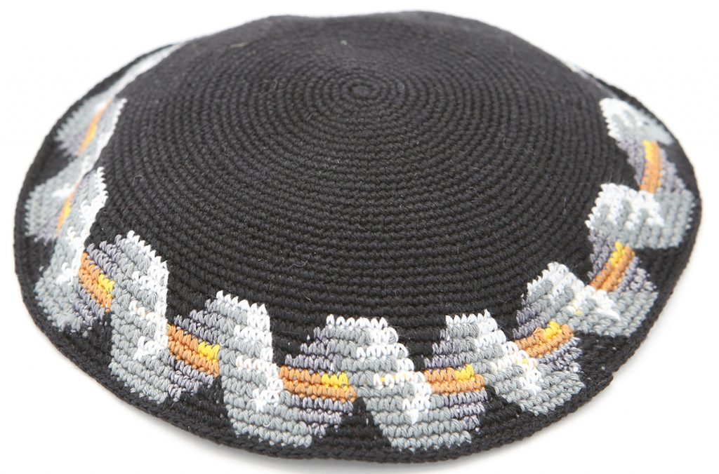 KippaCo Hand Knitted Yarmulke, Knitted Kippah Hat 16.5 Cm/6.5 Inc 073