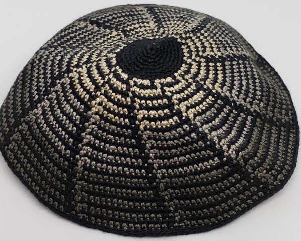 KippaCo Hand Knitted Yarmulke, Knitted Kippah Hat 15 cm 5.9 Inc 007-hand knitted kippah, kippah. 100 cotton, Bar Mitzvah kippah, Wedding Kippa