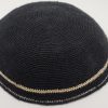 KippaCo Hand Knitted Yarmulke, Knitted Kippah Hat 15 cm 5.9 Inc 008-hand knitted kippah, kippah. 100 cotton, Bar Mitzvah kippah, Wedding Kippa