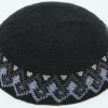 KippaCo Hand Knitted Yarmulke, Knitted Kippah Hat 15 cm-5.9 Inc 019 - Hand Knitted Kippah, Kippah. 100% Cotton, Bar Mitzvah Kippah, Wedding Kippah. Best Kippah