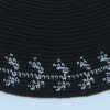 KippaCo Hand Knitted Yarmulke, Knitted Kippah Hat 15 cm 5.9 Inc 030- hand knitted kippah, kippah. 100 cotton, Bar Mitzvah kippah, Wedding Kippah