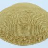 KippaCo Hand Knitted Yarmulke, Knitted Kippah Hat 15 cm-5.9 Inc 045 - Hand Knitted Kippah, Kippah. 100% Cotton, Bar Mitzvah Kippah, Wedding Kippah. Best Kippah
