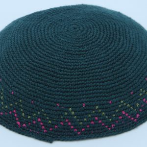 KippaCo Hand Knitted Yarmulke, Knitted Kippah Hat 15 cm-5.9 Inc 049- Hand Knitted Kippah, Kippah. 100% Cotton, Bar Mitzvah Kippah, Wedding Kippah. Best Kippah.