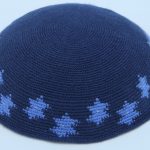 KippaCo Hand Knitted Yarmulke, Knitted Kippah Hat 15 cm 5.9 Inc 067a-m- hand knitted kippah, kippah. 100 cotton, Bar Mitzvah kippah, Wedding Kipp