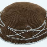 KippaCo Hand Knitted Yarmulke, Knitted Kippah Hat 15 cm-5.9 Inc 130- Hand Knitted Kippah, Kippah. 100% Cotton, Bar Mitzvah Kippah, Wedding Kippah. Best Kippah.