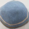 KippaCo Hand Knitted Yarmulke, Knitted Kippah Hat 15 cm 5.9 Inc 138-2-hand knitted kippah, kippah. 100 cotton, Bar Mitzvah kippah, Wedding Kippa
