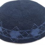 KippaCo Hand Knitted Yarmulke, Knitted Kippah Hat 15 cm 5.9 Inc 144-1-hand knitted kippah, kippah. 100 cotton, Bar Mitzvah kippah, Wedding Kippa
