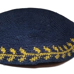KippaCo Hand Knitted Yarmulke, Knitted Kippah Hat 15 cm 5.9 Inc 146-2-hand knitted kippah, kippah. 100 cotton, Bar Mitzvah kippah, Wedding Kippa