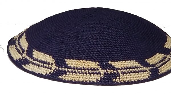 KippaCo Hand Knitted Yarmulke, Knitted Kippah Hat 15 cm 5.9 Inc 147-1-hand knitted kippah, kippah. 100 cotton, Bar Mitzvah kippah, Wedding Kippa