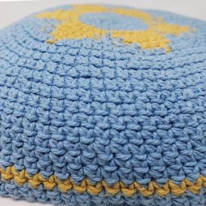 KippaCo Hand Knitted Yarmulke, Knitted Kippah Hat 15 cm 5.9 Inc 149-hand knitted kippah, kippah. 100 cotton, Bar Mitzvah kippah, Wedding Kippa