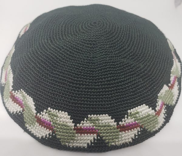 KippaCo Hand Knitted Yarmulke, Knitted Kippah Hat 15 cm 5.9 Inc 154-hand knitted kippah, kippah. 100 cotton, Bar Mitzvah kippah, Wedding Kippa