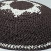 KippaCo Hand Knitted Yarmulke, Knitted Kippah Hat 15 cm 5.9 Inc 162-1-hand knitted kippah, kippah. 100 cotton, Bar Mitzvah kippah, Wedding Kippa