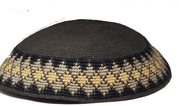 KippaCo Hand Knitted Yarmulke, Knitted Kippah Hat 15 cm 5.9 Inc 173-1-hand knitted kippah, kippah. 100 cotton, Bar Mitzvah kippah, Wedding Kippa