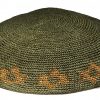 KippaCo Hand Knitted Yarmulke, Knitted Kippah Hat 15 cm 5.9 Inc 180-1-hand knitted kippah, kippah. 100 cotton, Bar Mitzvah kippah, Wedding Kippa