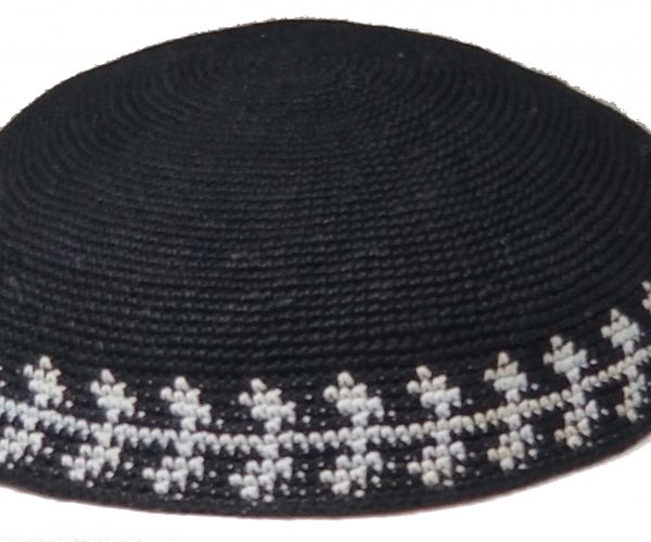 KippaCo Hand Knitted Yarmulke, Knitted Kippah Hat 15 cm 5.9 Inc 181-2-hand knitted kippah, kippah. 100 cotton, Bar Mitzvah kippah, Wedding Kippa