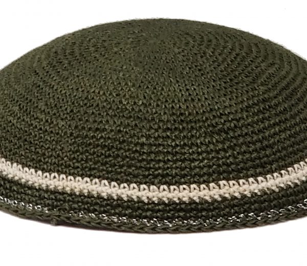 KippaCo Hand Knitted Yarmulke, Knitted Kippah Hat 15 cm 5.9 Inc 186-1-hand knitted kippah, kippah. 100 cotton, Bar Mitzvah kippah, Wedding Kippa