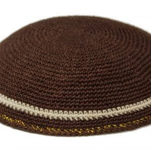 KippaCo Hand Knitted Yarmulke, Knitted Kippah Hat 15 cm 5.9 Inc 187-3-hand knitted kippah, kippah. 100 cotton, Bar Mitzvah kippah, Wedding Kippa