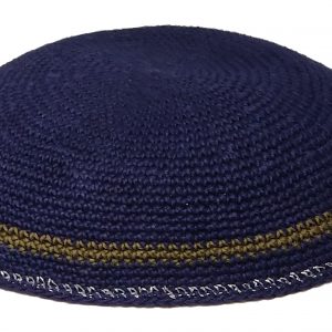 KippaCo Hand Knitted Yarmulke, Knitted Kippah Hat 15 cm 5.9 Inc 188-2-hand knitted kippah, kippah. 100 cotton, Bar Mitzvah kippah, Wedding Kippa