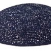 KippaCo Hand Knitted Yarmulke, Knitted Kippah Hat 15 cm 5.9 Inc 190-2-hand knitted kippah, kippah. 100 cotton, Bar Mitzvah kippah, Wedding Kippa