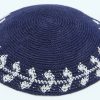 KippaCo Hand Knitted Yarmulke, Knitted Kippah Hat 15.2 Cm-6 Inc 106- Hand Knitted Kippah, Kippah. 100% Cotton, Bar Mitzvah Kippah, Wedding - Copy