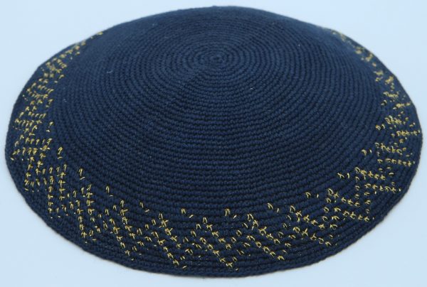 KippaCo Hand Knitted Yarmulke, Knitted Kippah Hat 16.5 cm-6.5 Inc 109 Hand Knitted Kippah, Kippah. 100% Cotton, Bar Mitzvah Kippah, Wedding Kippah. Best Kippah